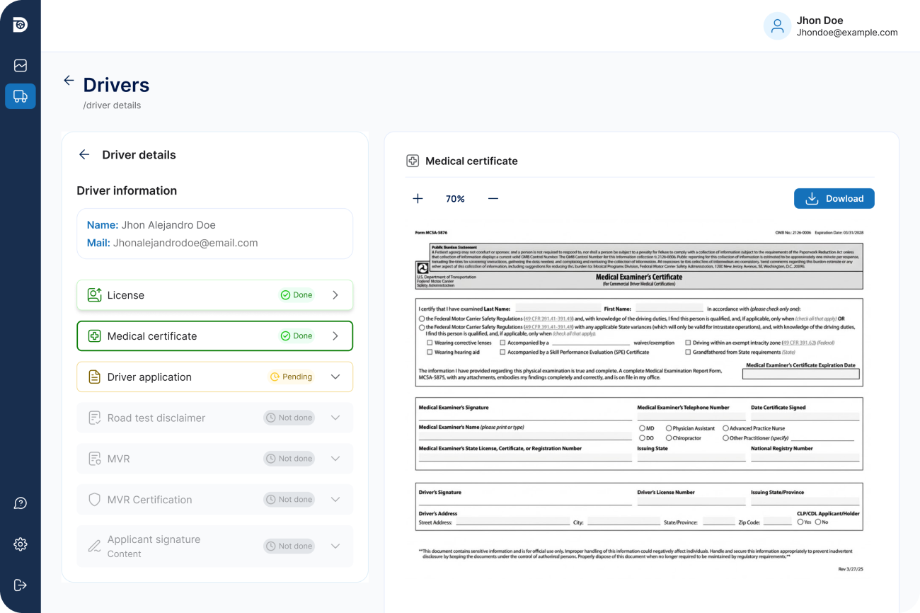 Medical Certification